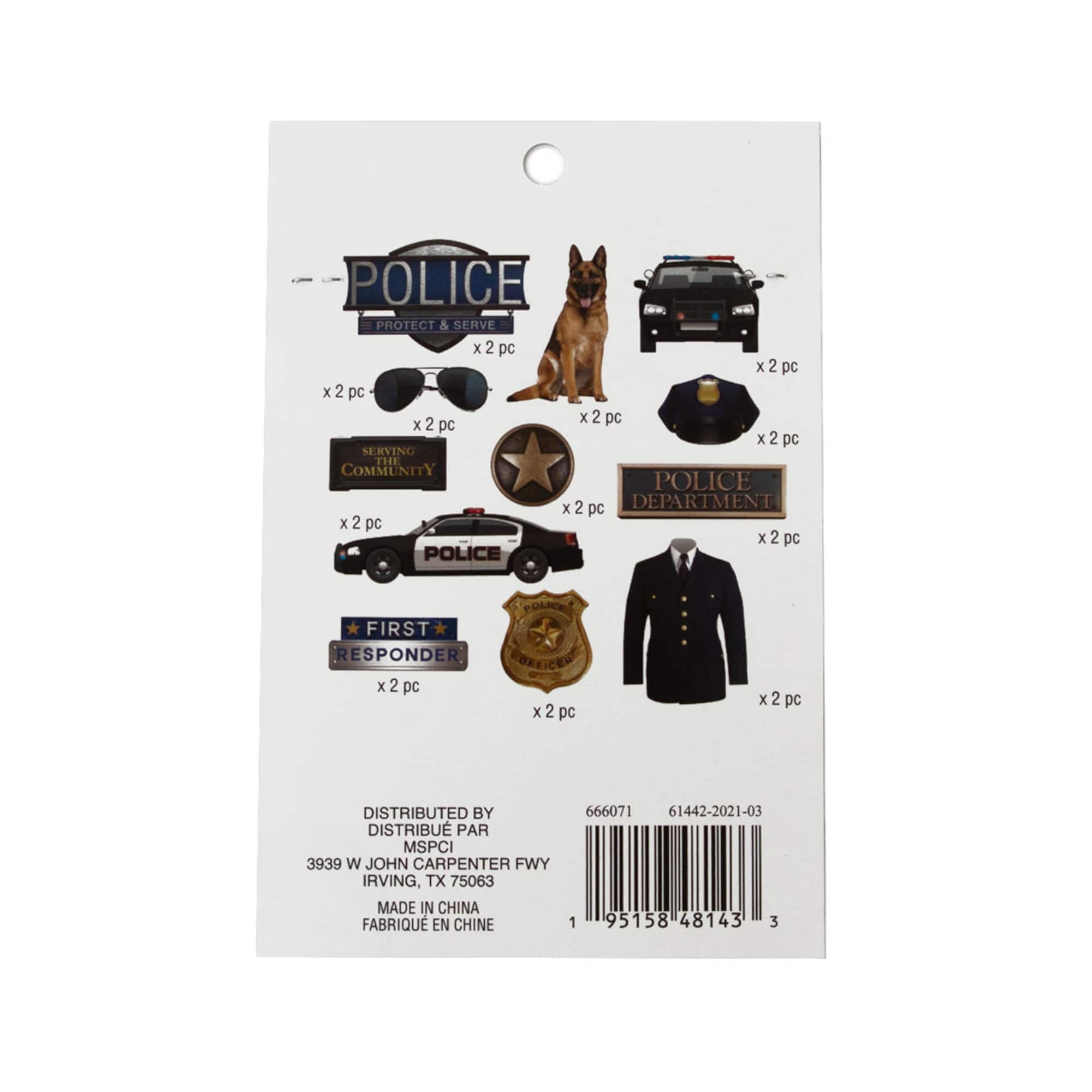 Police Die Cut Stickers by Recollections™